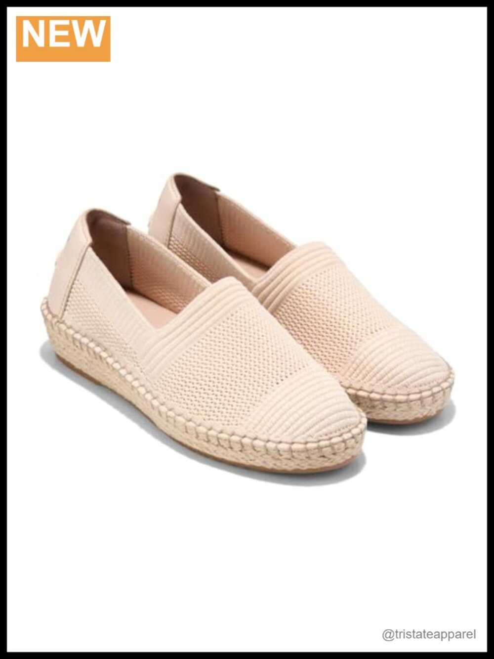 Womens Espadrille Loafers Leather Cloudfeel Slip On Comfort Business Casual